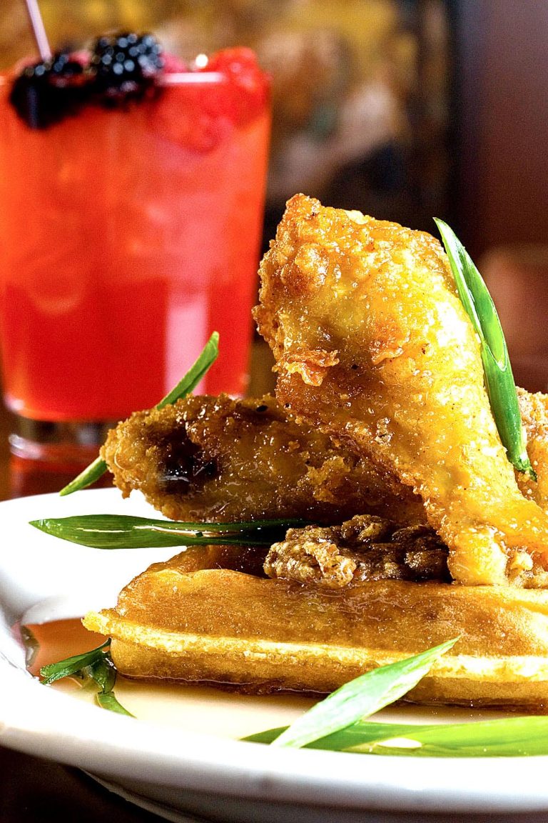 Cornbread Waffles and Chicken