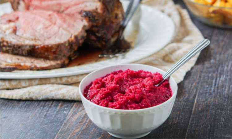 Horseradish Beetroot Crust