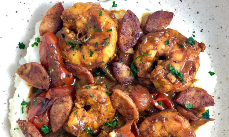 Local Shrimp in Chorizo Gravy