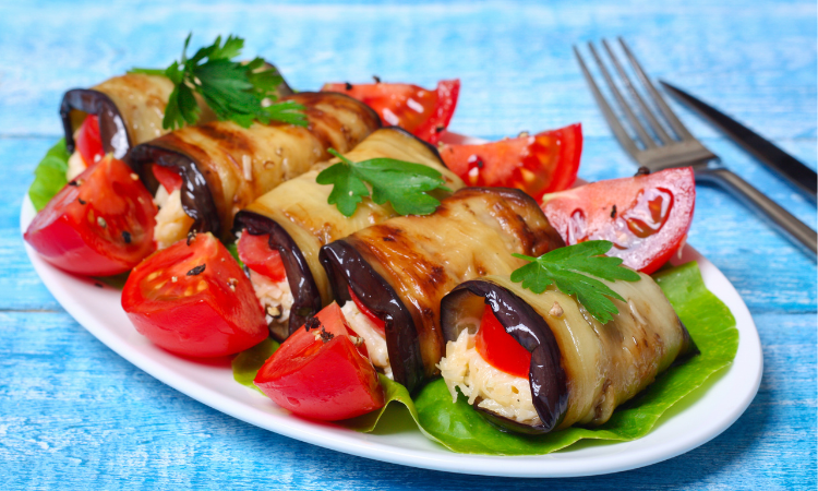 Stuffed Eggplant Appetizers