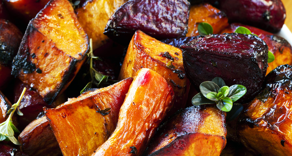 Roasted Balsamic Beets and Carrots