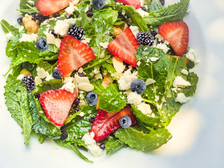 Triple Berry Kale Salad