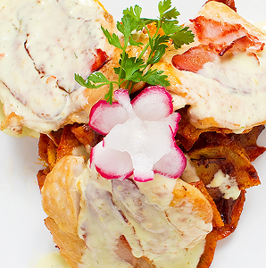 Almond-Fried Goat Brie
