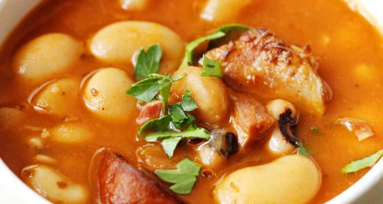 Black-Eyed Pea Soup with Collard Greens and Sausage
