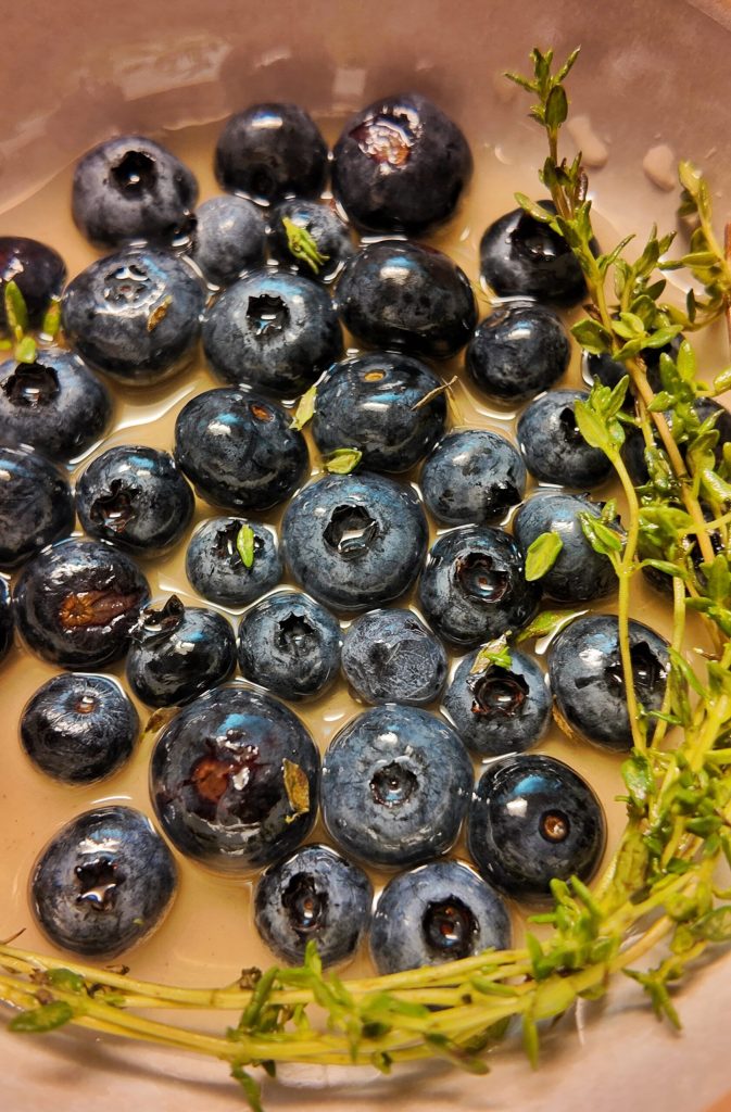 Quick Pickled Blueberries