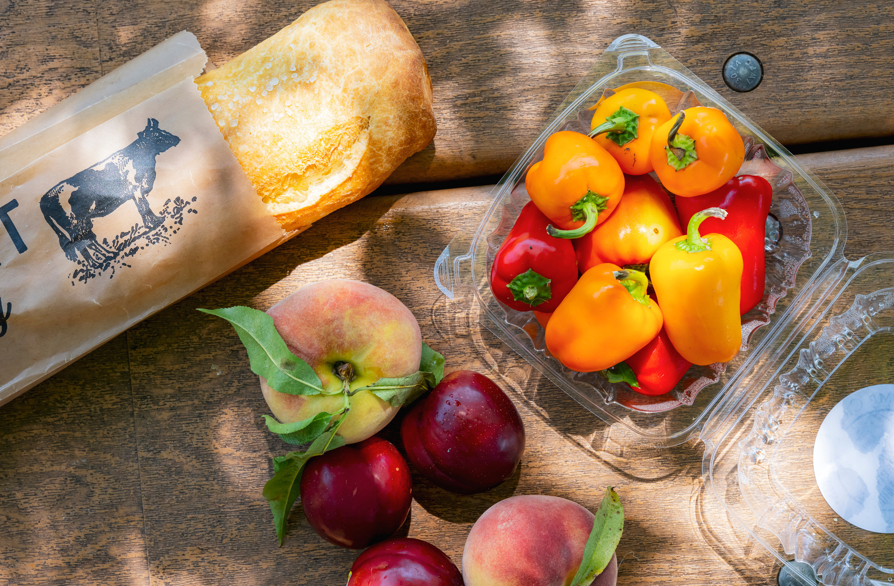 Fresh locally grown produce at a South Carolina farm