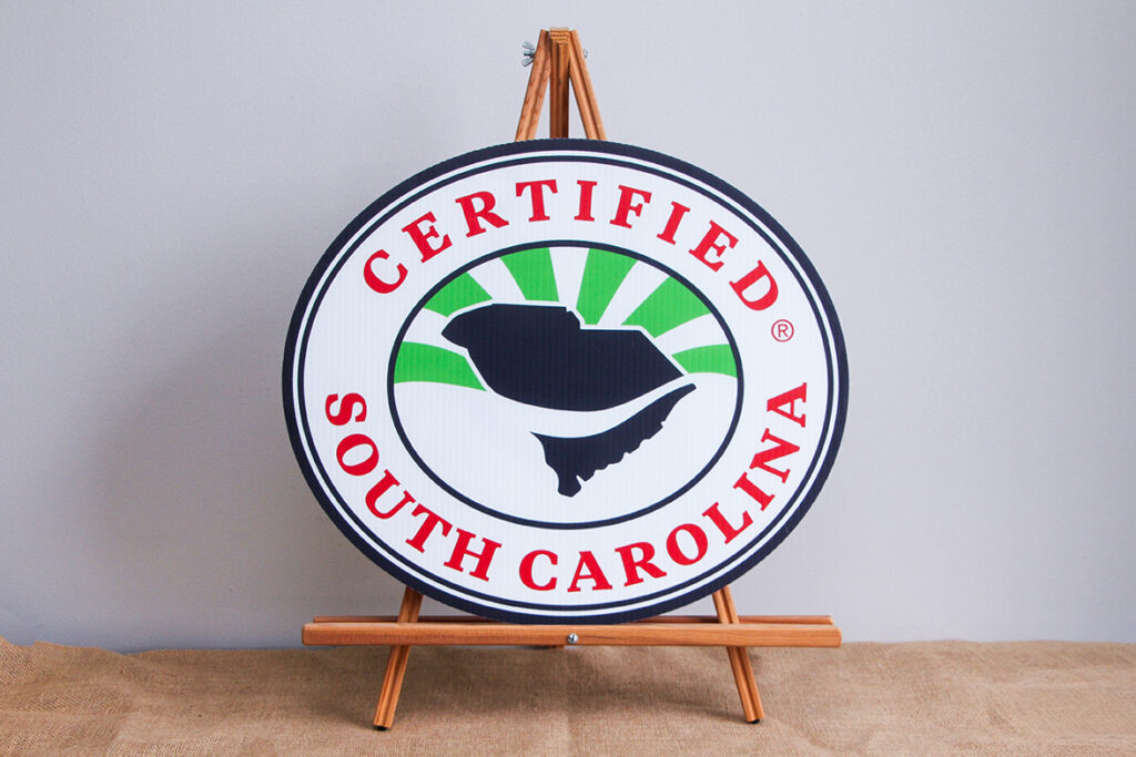 Certified SC Corrugated Sign