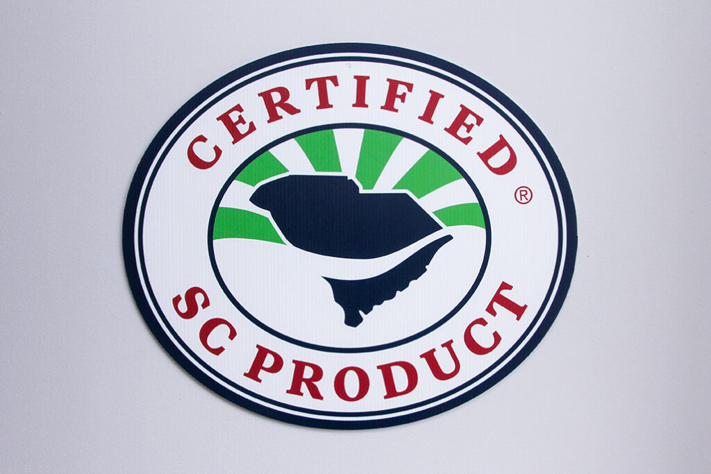 Certified SC Product Corrugated Sign