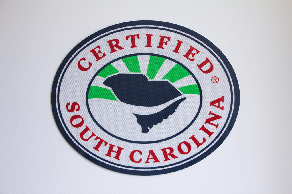 Certified SC Metal Sign